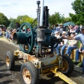 A real treat, a large Fairbanks-Morse 18HP one cylinder engine in the parade, and yes, it is RUNNING!
